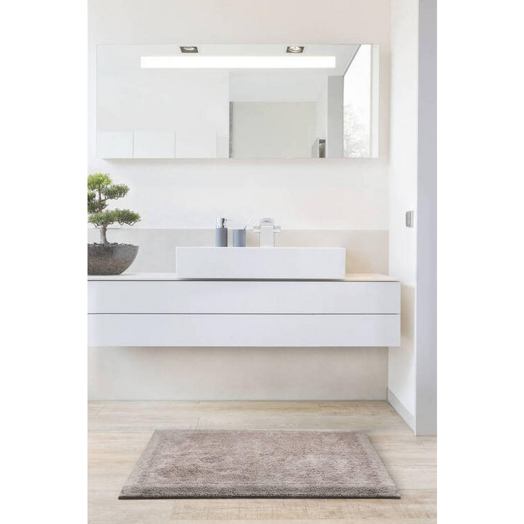 Thumbnail - Grund Badematte Luxor, Taupe, Textil, Abstraktes, rechteckig, 70x120 cm, Oeko-Tex® Standard 100, für Fußbodenheizung gee...