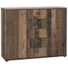 KOMMODE 108,8/85,5/34,8 cm  in Dunkelbraun, Graubraun  - Dunkelbraun/Graubraun, Design, Holzwerkstoff (108,8/85,5/34,8cm)