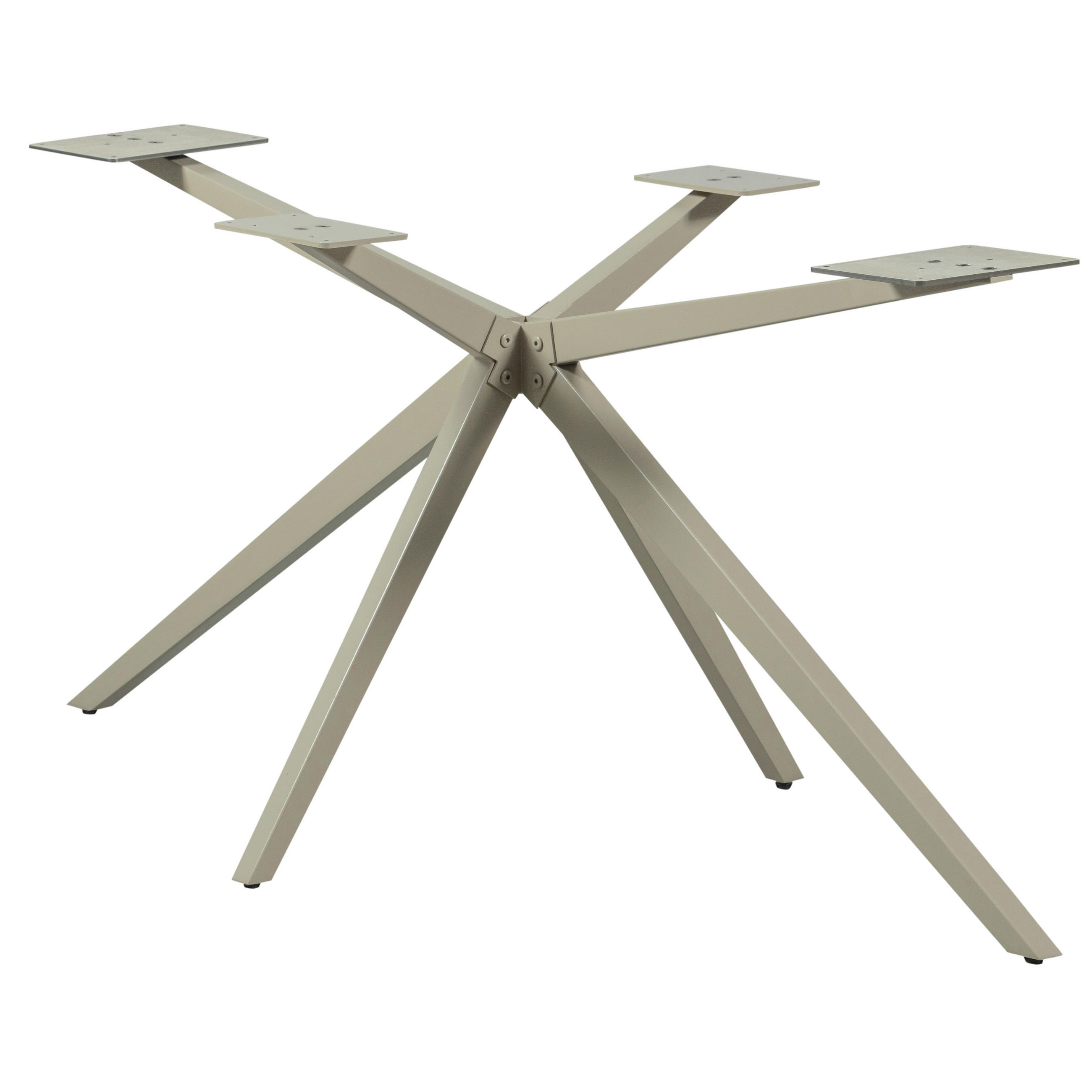 TISCHGESTELL   - Grau, MODERN, Metall (170/72/80cm) - Livetastic