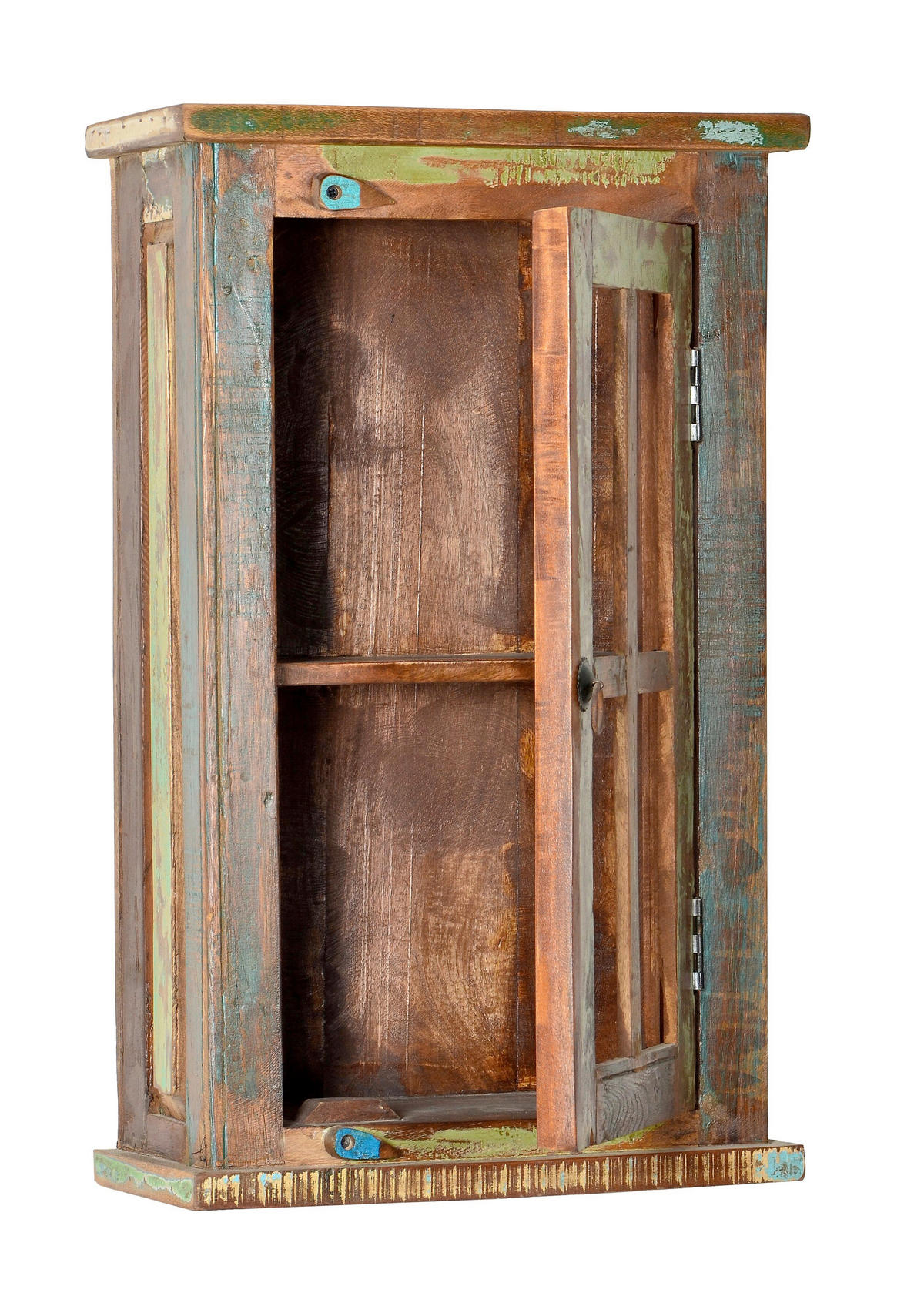 HÄNGESCHRANK 44/72/21 cm  - Messingfarben/Multicolor, Basics, Glas/Holz (44/72/21cm) - Livetastic