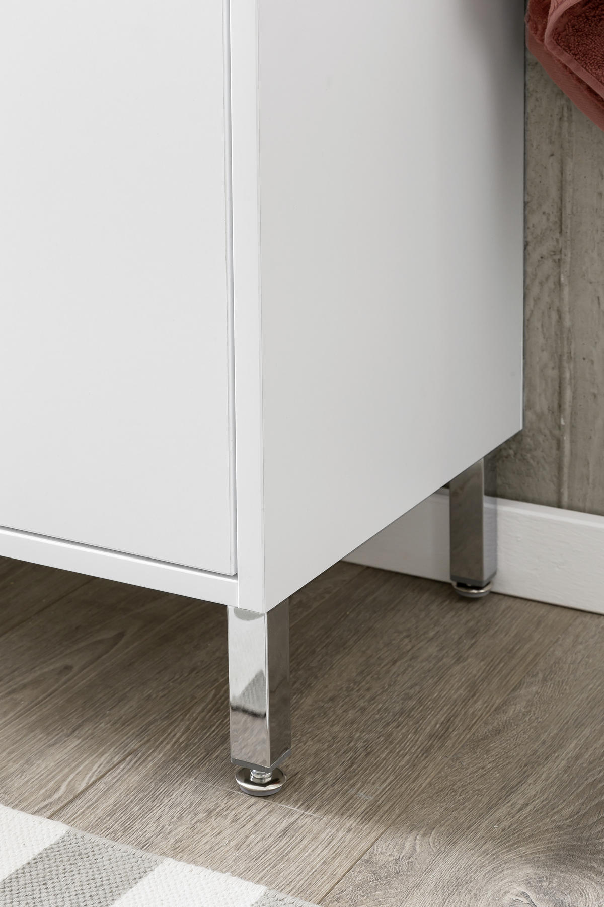 WASCHTISCHKOMBI 50 cm  - Chromfarben/Weiß, KONVENTIONELL, Holzwerkstoff/Stein (50cm) - Stylife