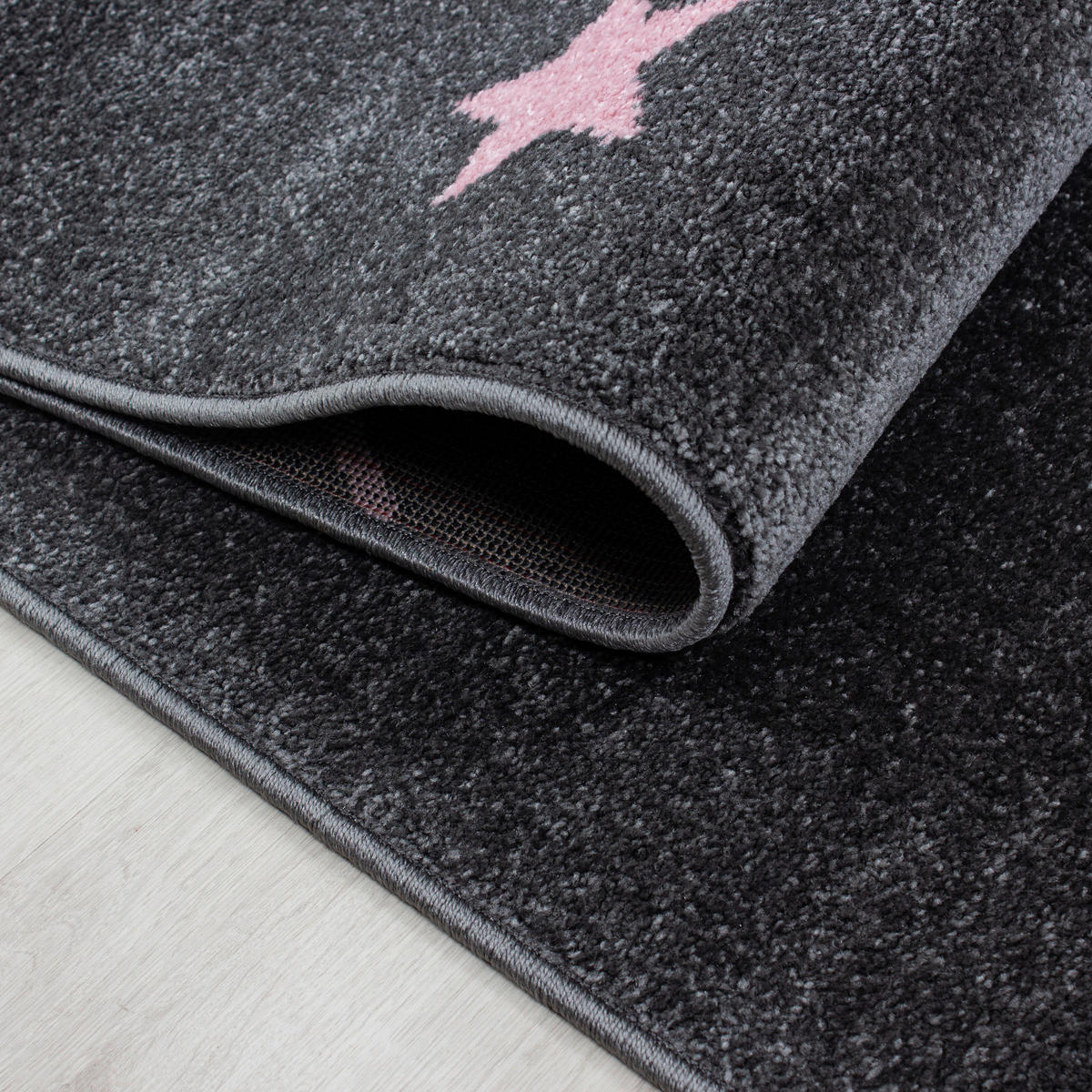 DĚTSKÝ KOBEREC, 80/150 cm, šedá, pink - šedá/pink, Trend, textil (80/150cm) - Ben'n'jen