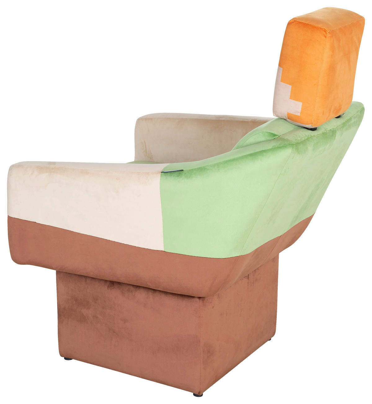 LOUNGESESSEL - Multicolor/Grün, MODERN, Holzwerkstoff/Textil (69kg) - Minecraft
