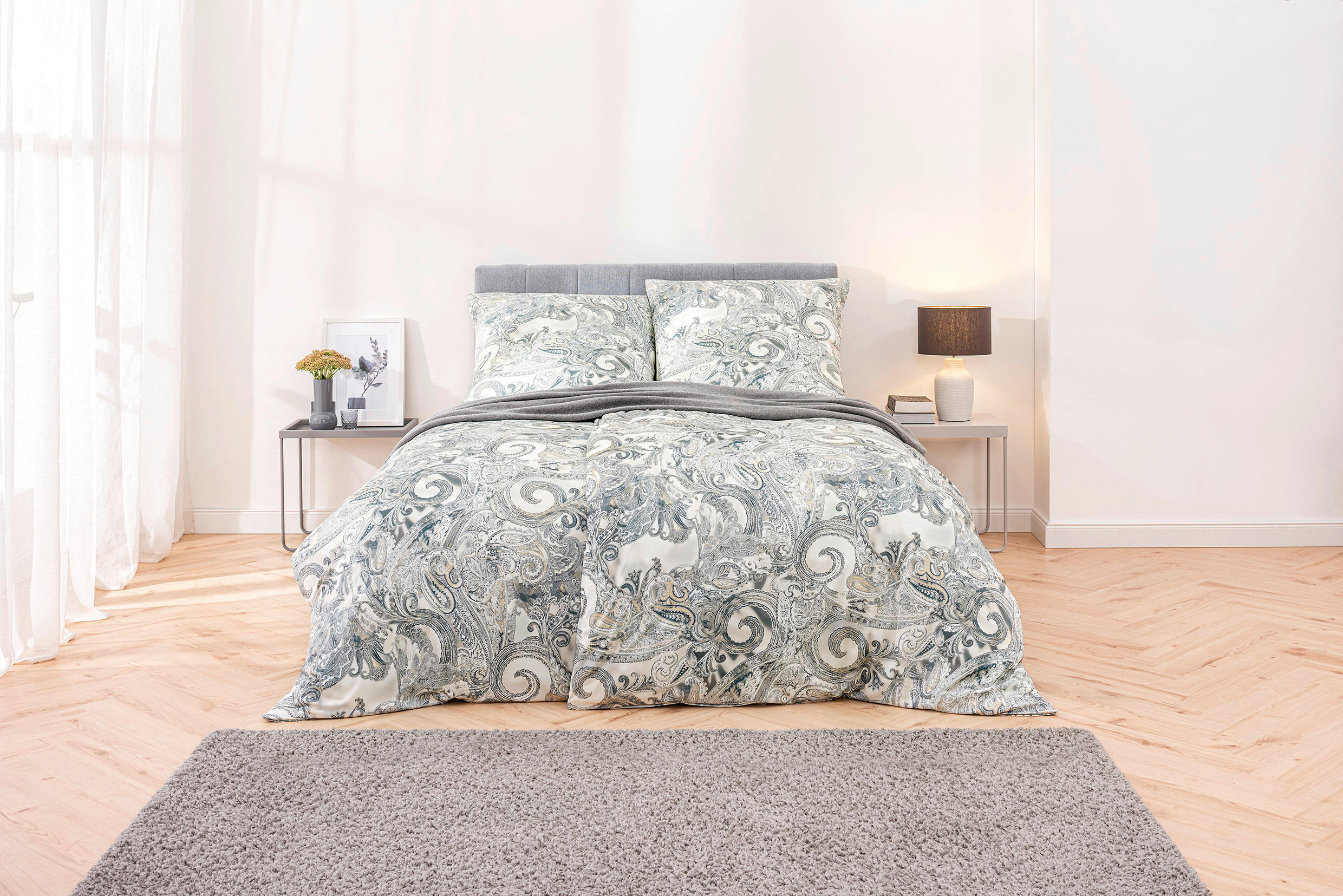 BETTWÄSCHE 155/220 cm Atelier Interlock-Jersey  - Beige, Design, Textil (155/220cm) - Estella