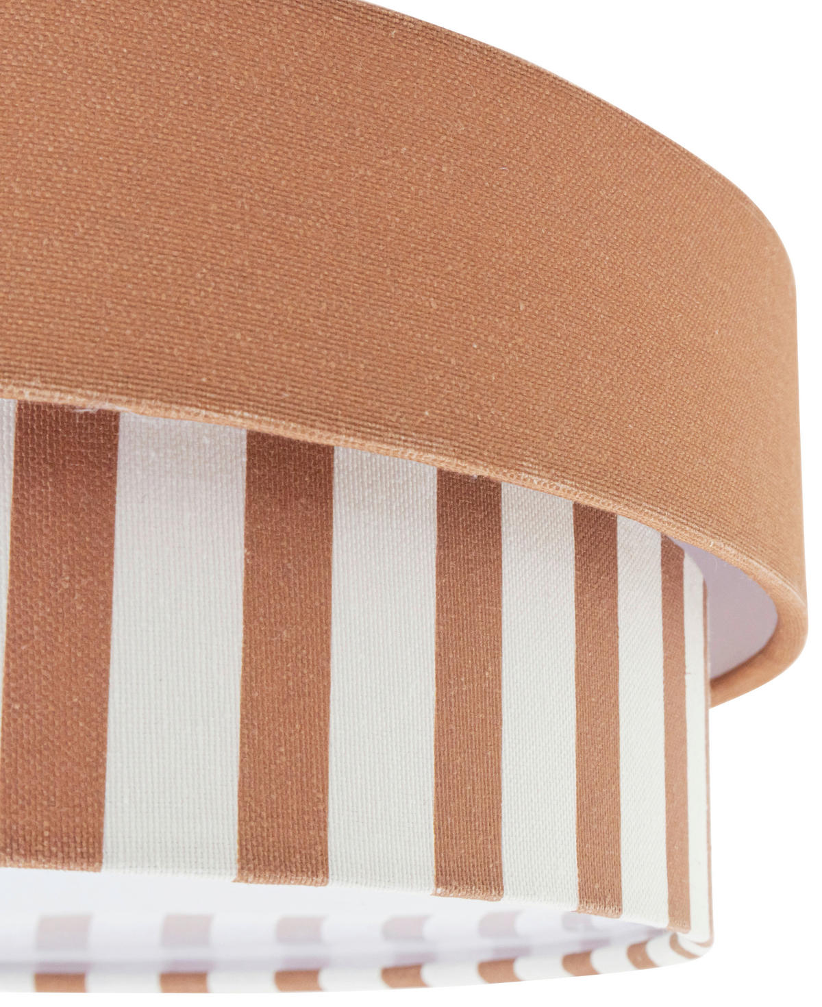 DECKENLEUCHTE  37/13 cm    - Braun/Naturfarben, MODERN, Kunststoff/Textil (37/13cm) - Novel