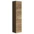 HOCHSCHRANK 40/178,7/34,8 cm - Chromfarben/Eichefarben, Design, Glas/Holzwerkstoff (40/178,7/34,8cm) - Welnova HOCHSCHRANK 40/178,7/34,8 cm - Chromfarben/Eichefarben, Design, Glas/Holzwerkstoff (40/178,7/34,8cm) - Welnova