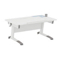 JUGENDSCHREIBTISCH  Weiß höhenverstellbar, Kabeldurchlass  - Weiß, Trend, Holzwerkstoff/Kunststoff (120/75/53-74cm) - Paidi