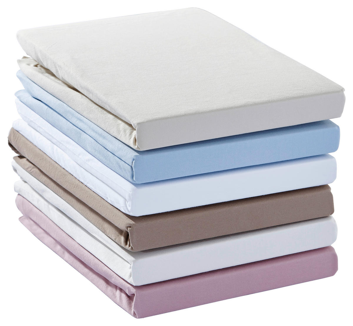 SPANNBETTTUCH Zwirn-Jersey  - Weiß, Basics, Textil (100/200cm) - Estella