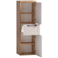 MIDISCHRANK 40/130/35 cm  - Kaschmir/Eiche Wotan, ROMANTIK / LANDHAUS, Holzwerkstoff/Kunststoff (40/130/35cm) - Xora