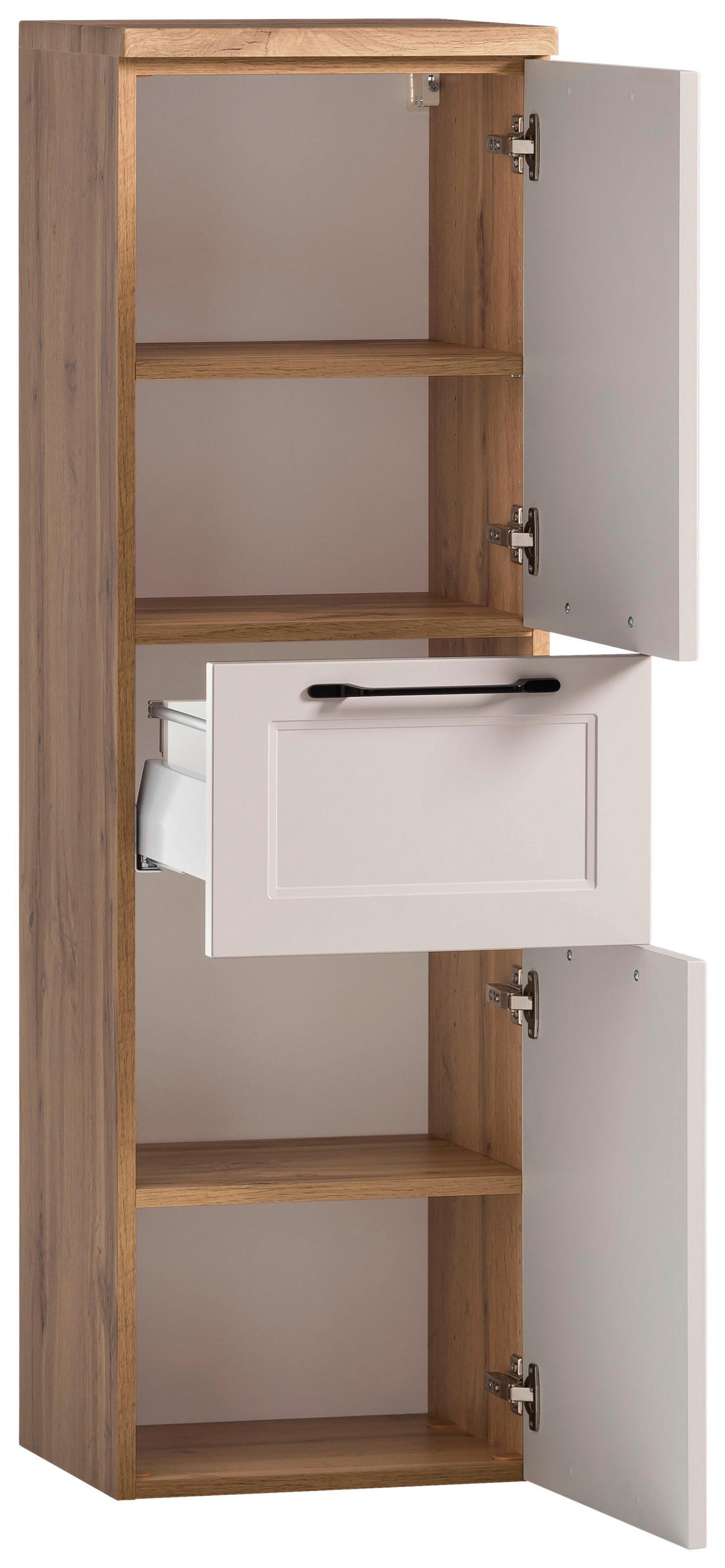 MIDISCHRANK 40/130/35 cm  - Kaschmir/Eiche Wotan, ROMANTIK / LANDHAUS, Holzwerkstoff/Kunststoff (40/130/35cm) - Xora