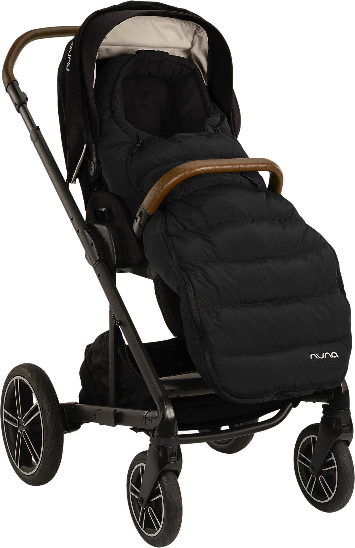 FUßSACK  - Schwarz, Basics, Textil (99/42/14cm) - Nuna