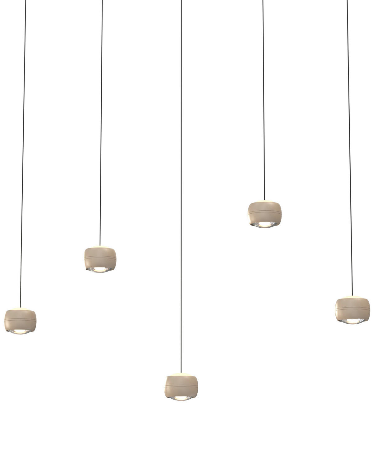 LAMPĂ SUSPENDATĂ CU LED 102/10,5/180 cm  - nisipiu, Design, metal (102/10,5/180cm)