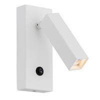 WANDLEUCHTE Argon Rock 15,5/13,5/6,5 cm   - Weiß, Design, Metall (15,5/13,5/6,5cm)