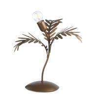 TISCHLEUCHTE 4988 DUBAI 40/40/45 cm   - Dunkelbraun/Cappuccino, KONVENTIONELL, Kunststoff/Metall (40/40/45cm)