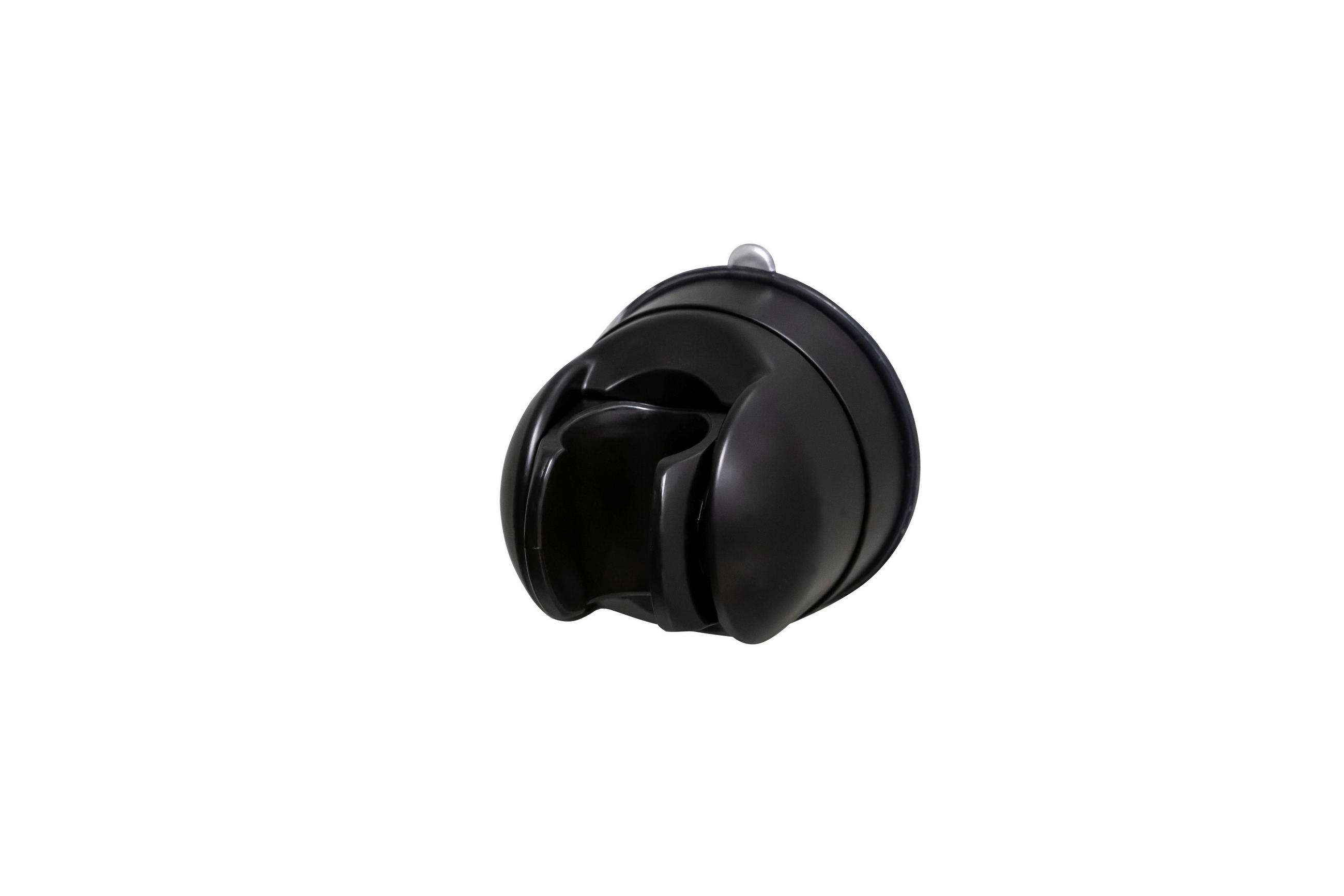 BRAUSEHALTERUNG   - Schwarz, Basics, Kunststoff (6,5/6,5/7cm) - Sadena