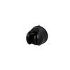 BRAUSEHALTERUNG   - Schwarz, Basics, Kunststoff (6,5/6,5/7cm) - Sadena