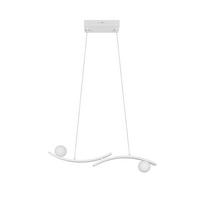 LED-HÄNGELEUCHTE Napoli 82/150/9 cm  - Weiß, Design, Glas/Kunststoff (82/150/9cm) - Trio Leuchten