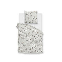 BETTWÄSCHE Ines Flanell 155/220 cm  - Grau, Basics, Textil (155/220cm)