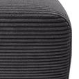 ECKSOFA  in Cord Anthrazit  - Anthrazit/Schwarz, KONVENTIONELL, Kunststoff/Textil (217/146cm) - Carryhome