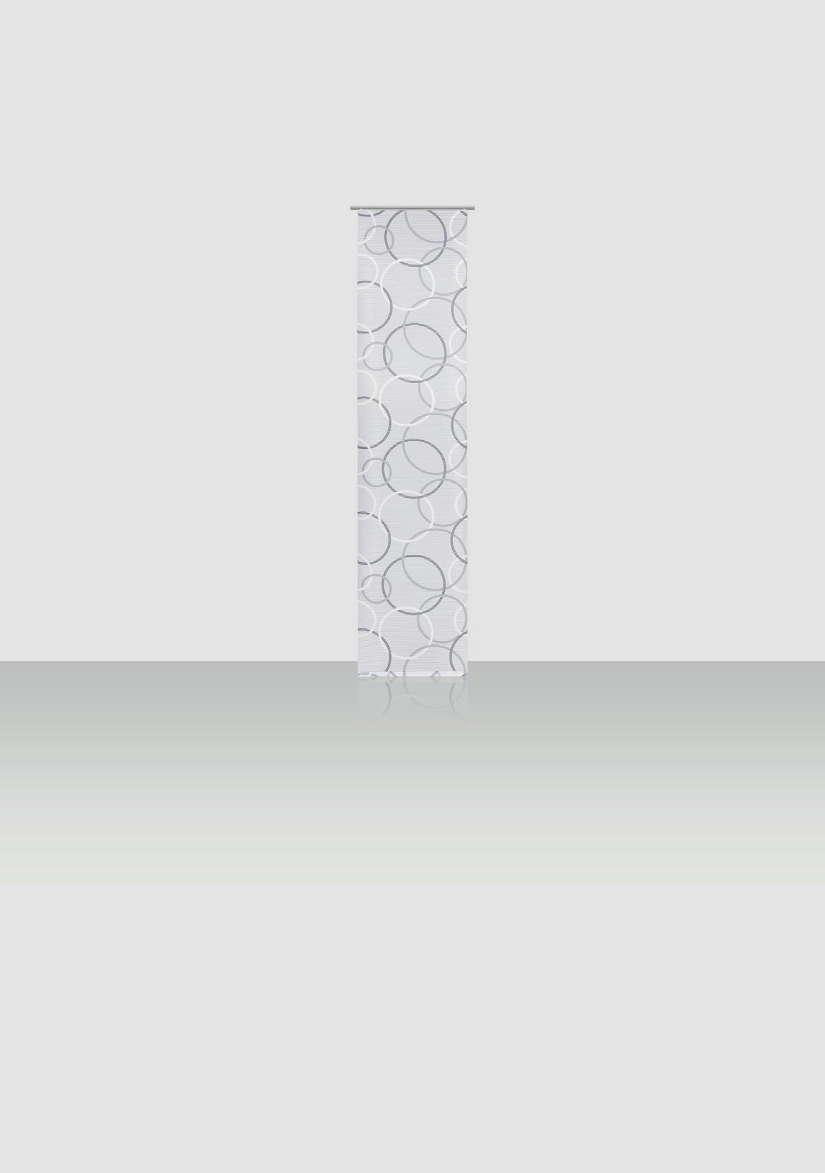 LAPFÜGGÖNY szürke, fehér  - fehér/szürke, Design, textil (60/255cm) - Novel