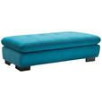 ECKSOFA Türkis Mikrofaser  - Türkis/Schwarz, Design, Textil/Metall (204/341cm) - Xora