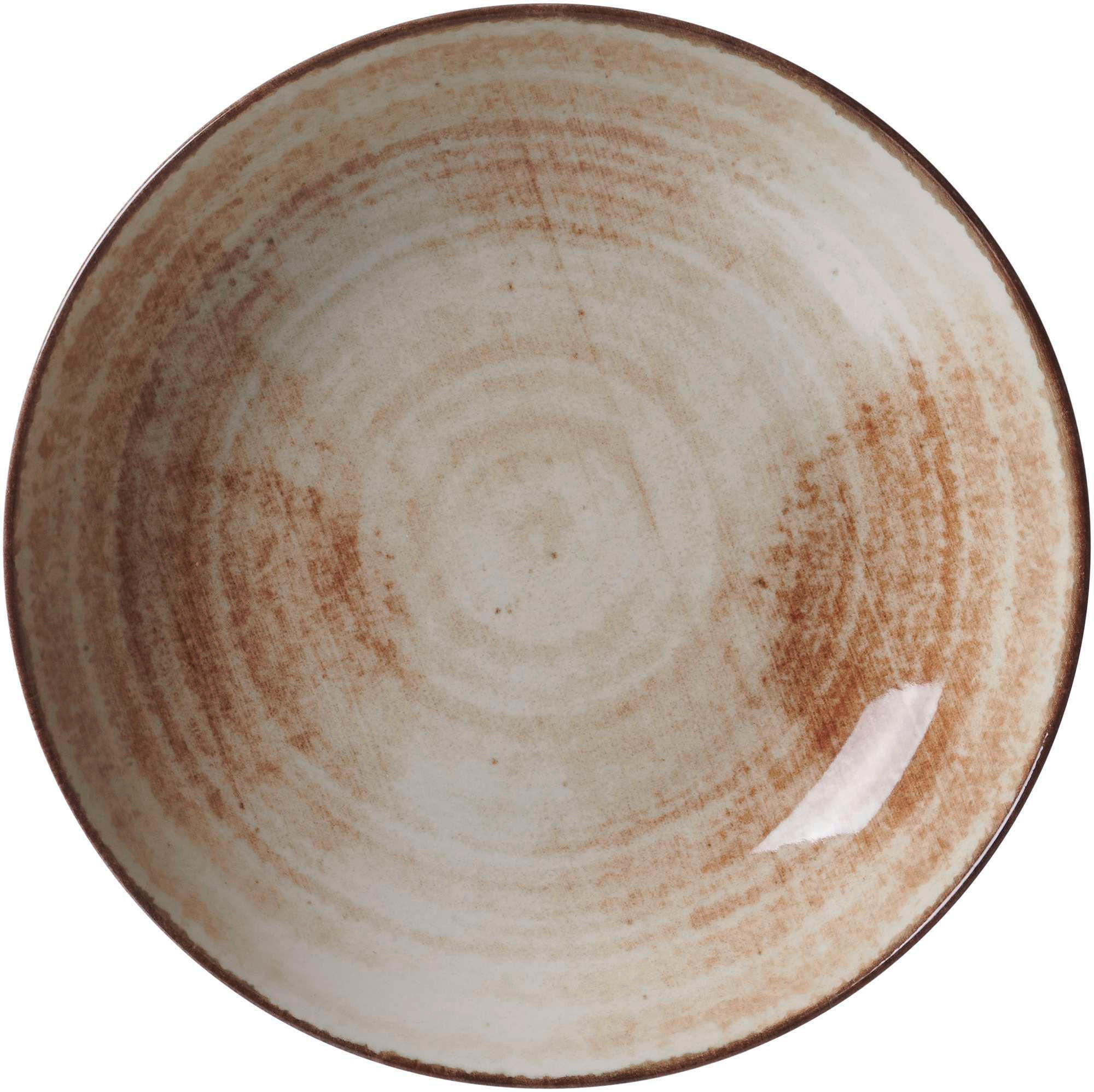 SUPPENTELLER Braun, Beige Porzellan Siena  - Beige/Braun, Basics, Keramik (20cm) - Ritzenhoff Breker