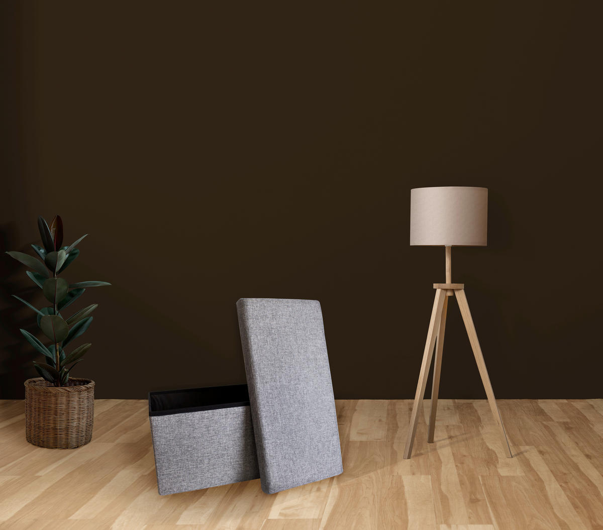 SITZBOX  - Grau, Basics, Textil (76/38/38cm) - Echtwerk