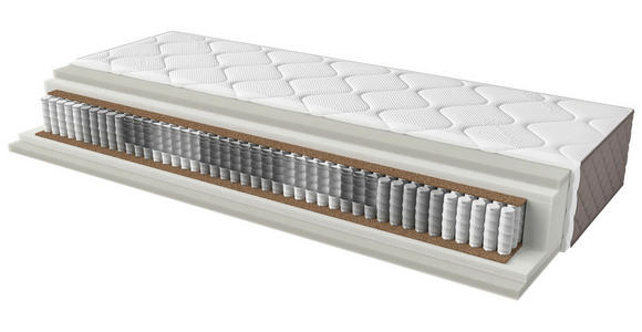 TASCHENFEDERKERNMATRATZE 160/200 cm Höhe ca. 28 cm - KONVENTIONELL, Textil (160/200cm) - Sleeptex