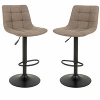 BARPALL SET i ljusbrun  - ljusbrun/svart, Modern, metall/textil (43/88-108/45cm) - MID.YOU