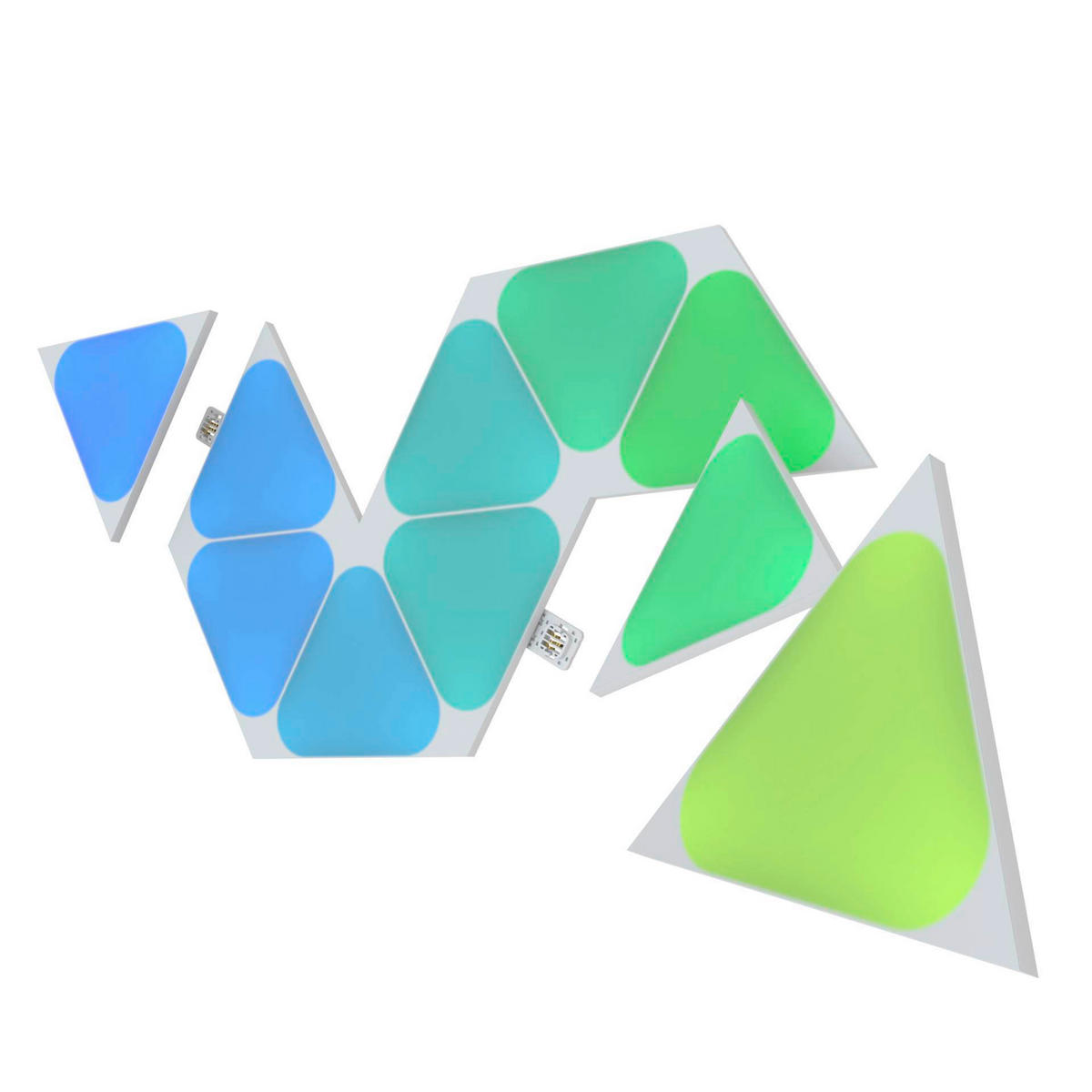 Nanoleaf Triangles 10er Mini Erweiterungsset 10/11.5/0.6 cm   - Weiß, Basics, Kunststoff (10/11.5/0.6cm)
