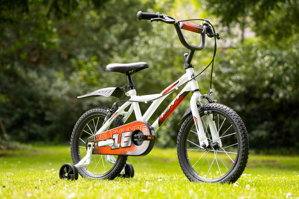 KINDERFAHRRAD 16 Zoll  - Orange/Weiß, Basics, Metall (46,5/54/75cm)