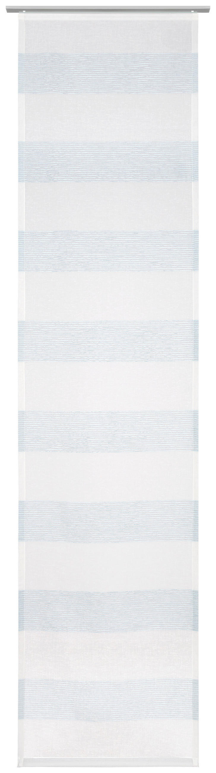 FLÄCHENVORHANG   halbtransparent  60/245 cm   - Blau/Weiß, Basics, Textil (60/245cm) - Novel