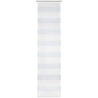 FLÄCHENVORHANG   halbtransparent  60/245 cm   - Blau/Weiß, Basics, Textil (60/245cm) - Novel