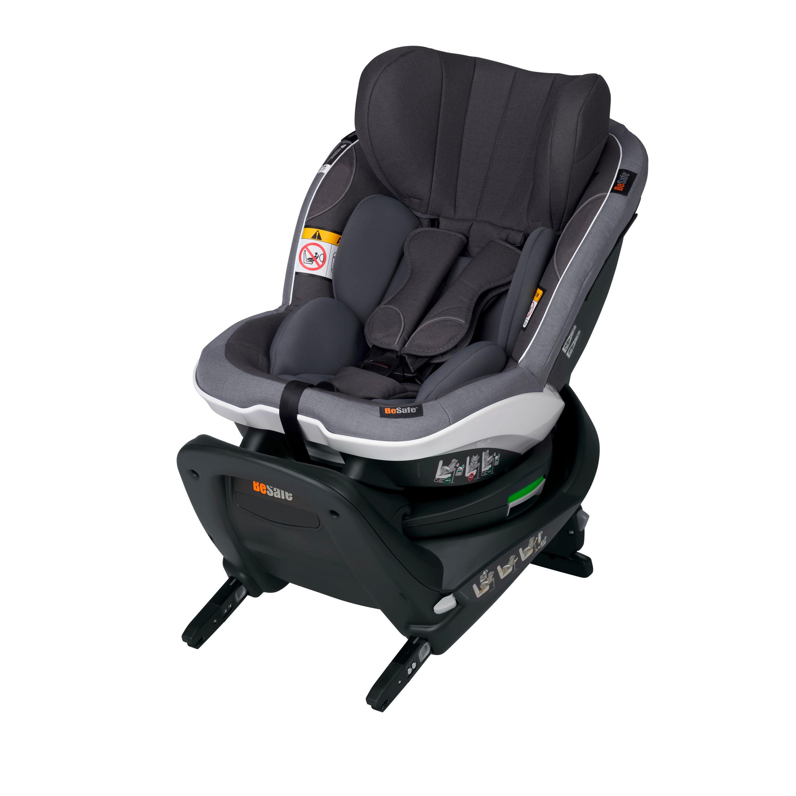 DJEČJA AUTOSJEDALICA IZI TURN M I-SIZE - siva, Basics, tekstil/plastika (15,5kg) - Besafe