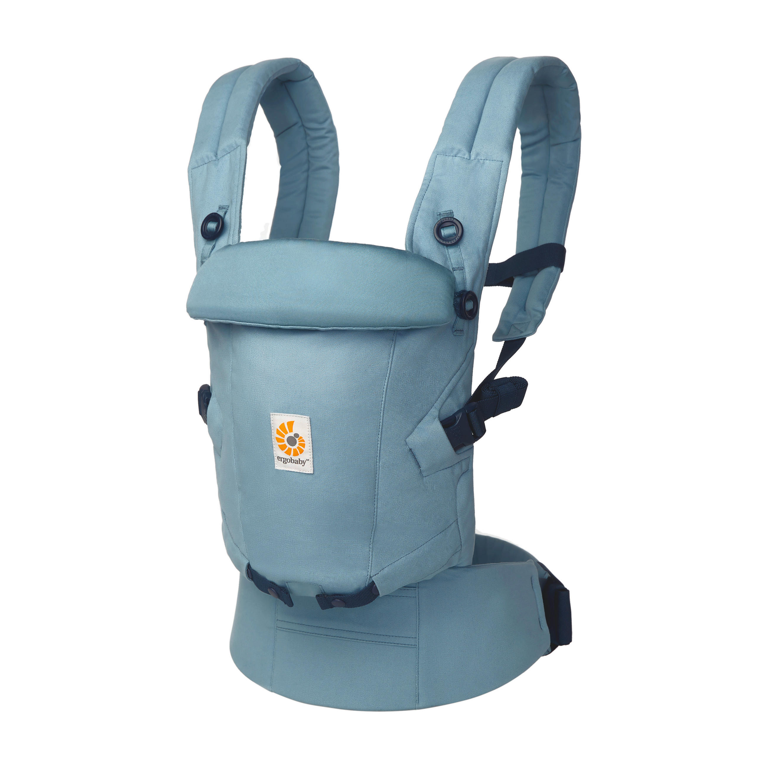 BABYTRAGE Adapt Soft Touch Cotton  - Hellblau, Basics, Textil (26,8/17/17cm) - Ergo Baby