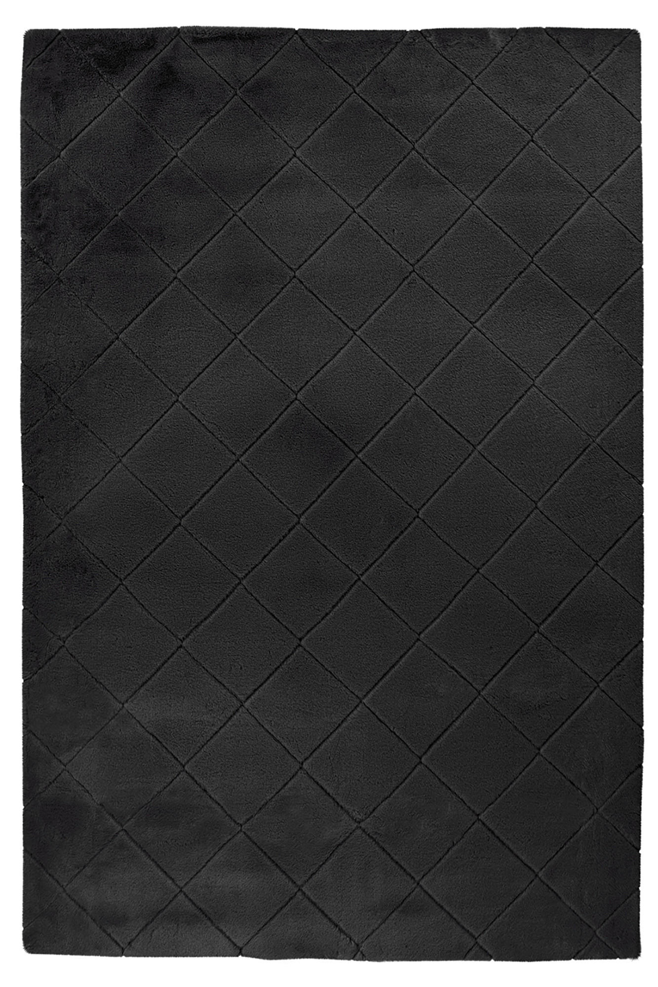 HOCHFLORTEPPICH 80/150 cm Schwarz  - Schwarz, Basics, Textil (80/150cm) - Novel