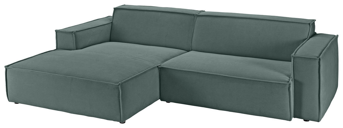 Freisteller von Hom`in ECKSOFA Grün Feincord.