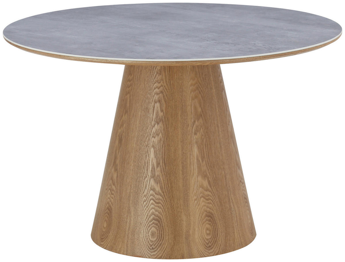 ESSTISCH in Holz, Keramik, Holzwerkstoff  - Eichefarben/Grau, MODERN, Holz/Keramik (120/75/120cm) - MID.YOU