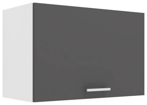 KÜCHENOBERSCHRANK 60/40/31 cm  in Weiß, Anthrazit  - Anthrazit/Alufarben, KONVENTIONELL, Holzwerkstoff/Metall (60/40/31cm) - MID.YOU