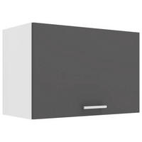 VÄGGSKÅP 60/40/31 cm  i antracit, vit  - vit/aluminiumfärg, Klassisk, metall/trämaterial (60/40/31cm) - MID.YOU