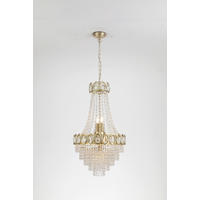 HÄNGELEUCHTE Louis Philippe  - Klar/Messingfarben, KONVENTIONELL, Glas/Metall (70/128/40cm)