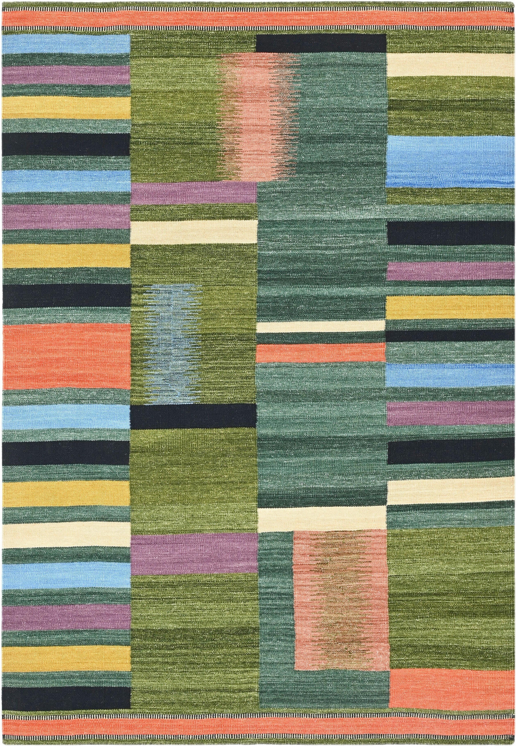 ORIENTTEPPICH  Wohnzimmer 140/200 cm Valencia Lines Multicolor rechteckig  - Multicolor, KONVENTIONELL, Textil (140/200cm) - Cazaris