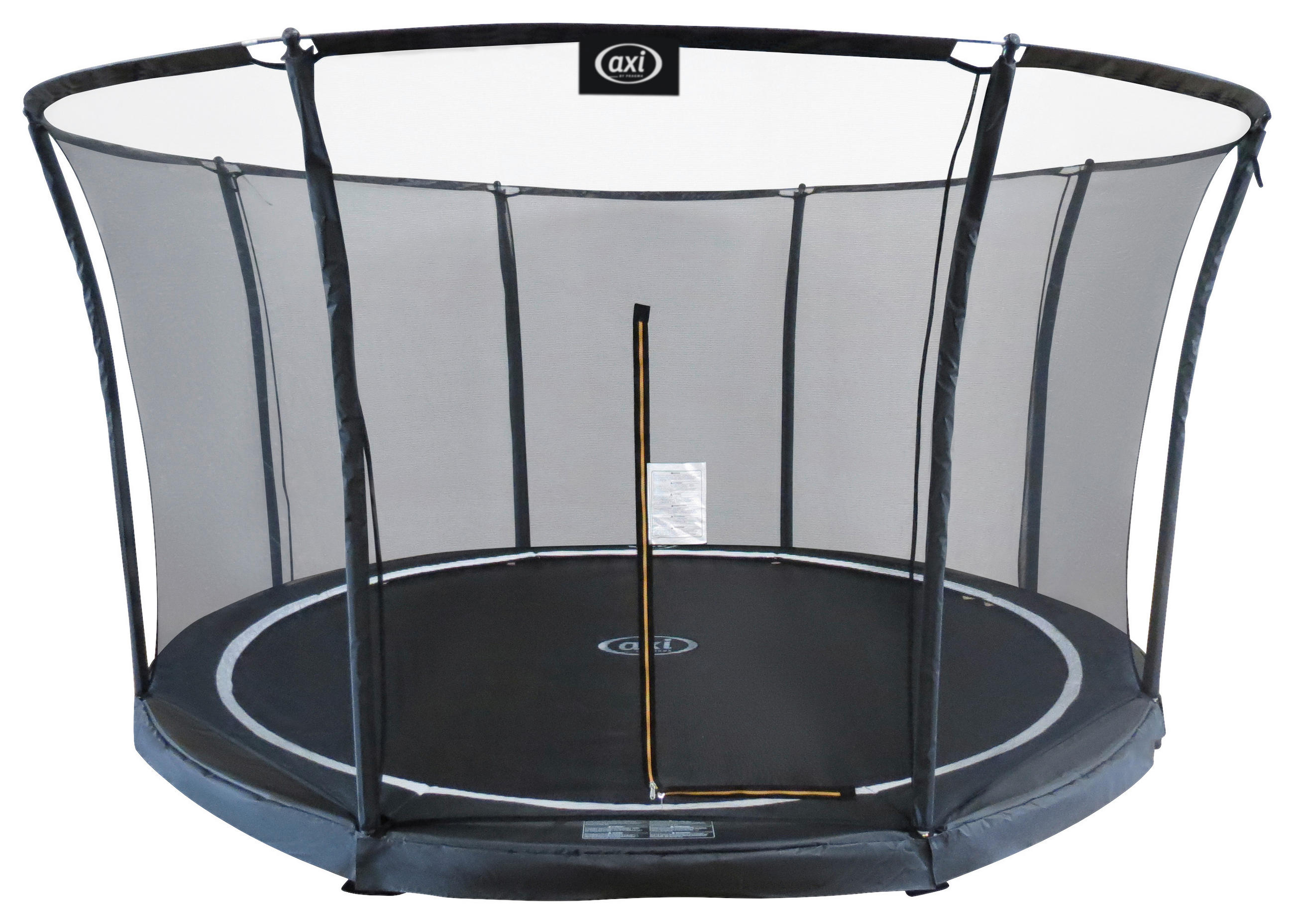 TRAMPOLIN  - Schwarz, KONVENTIONELL, Kunststoff/Metall (405/193/405cm) - Ambia Garden