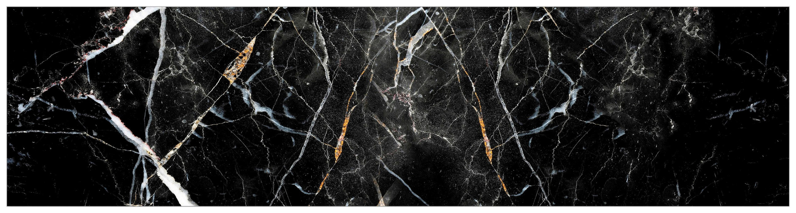 Fani Küchenrückwand Smart - Glas Schwarz, 210x53.7x0.6 cm