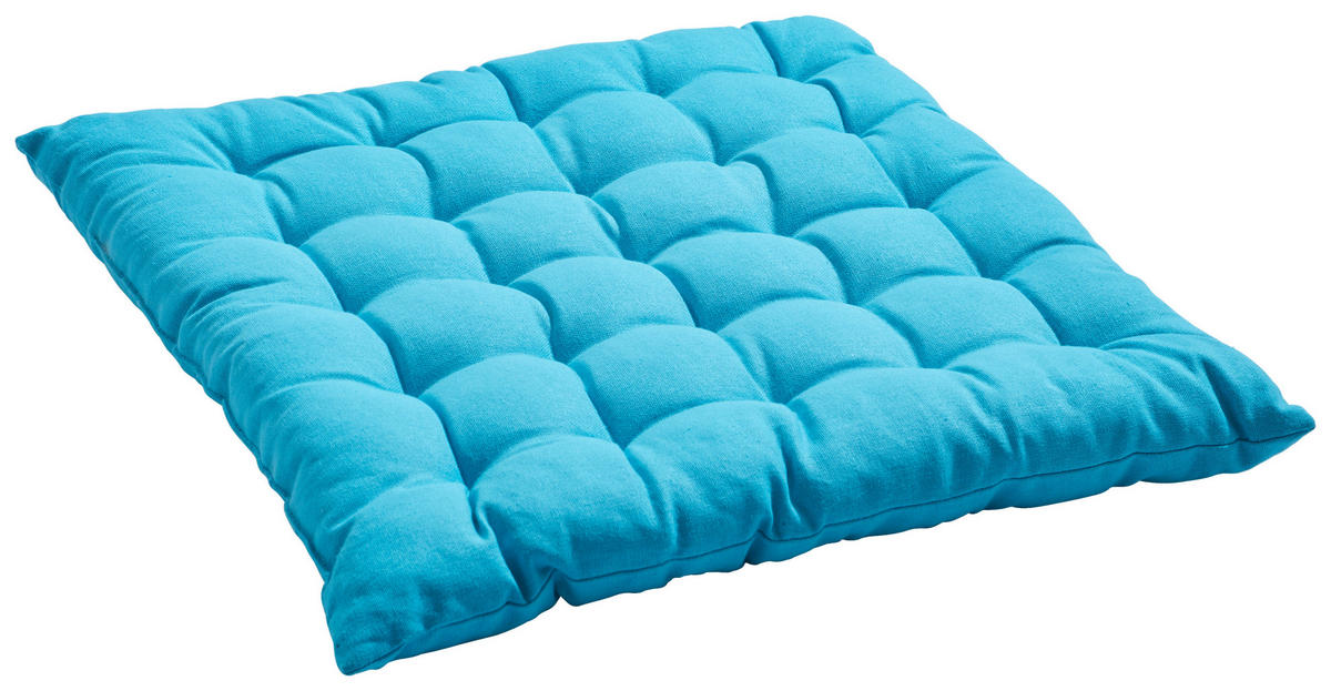 SITZKISSEN 40/40 cm  - Blau, Design, Textil (40/40cm) - Boxxx