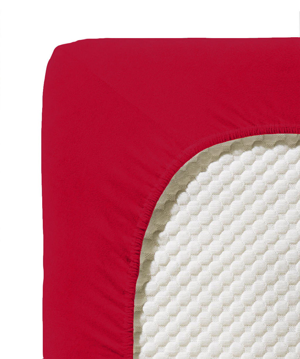 SPANNBETTTUCH Jenny C Single-Jersey - Bordeaux, Basics, Textil (100/200cm) - Fleuresse