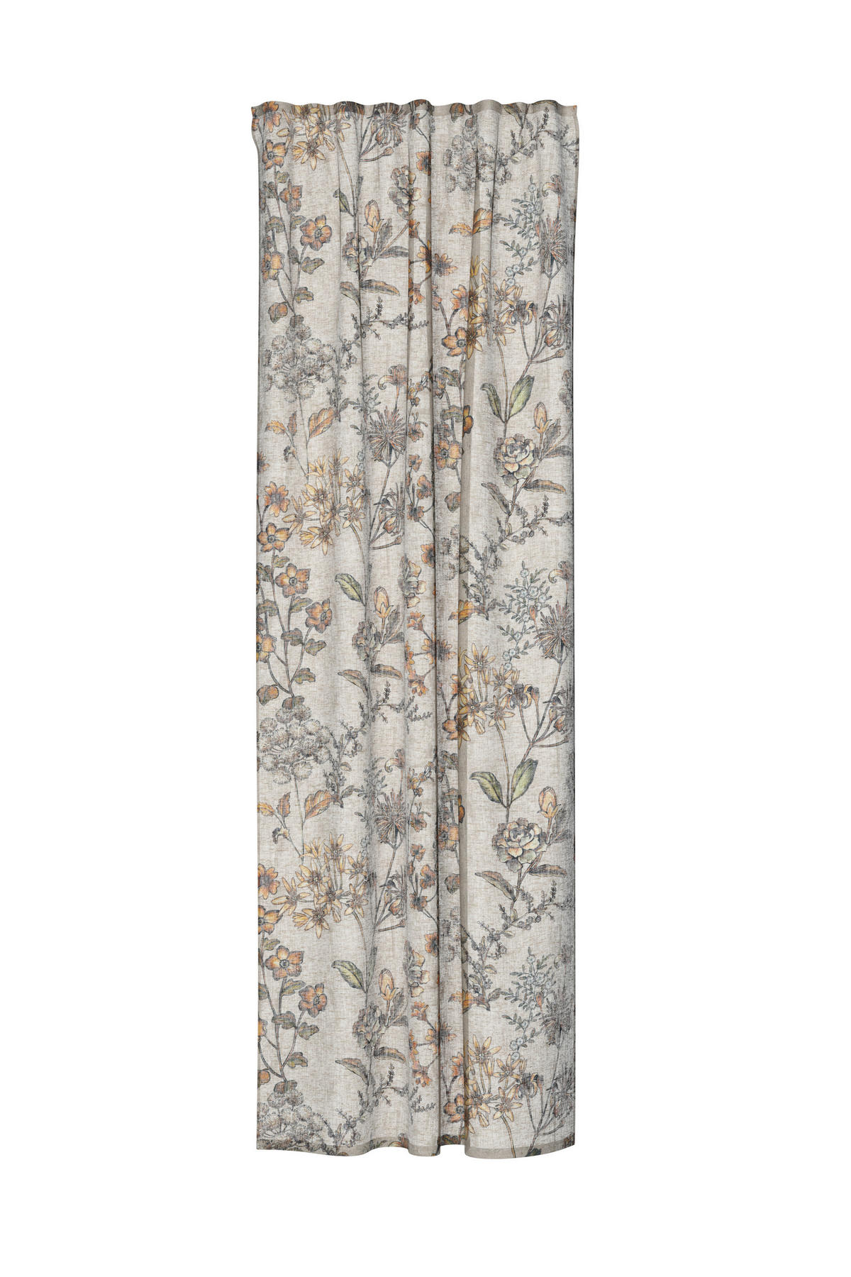 FERTIGVORHANG  halbtransparent  140/245 cm   - Hellgrau, Basics, Textil (140/245cm)