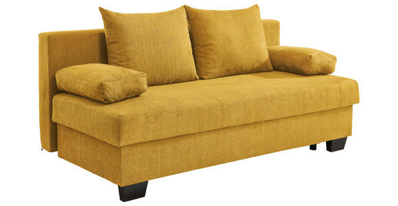 SCHLAFSOFA in Flachgewebe Gelb  - Gelb, KONVENTIONELL, Holz/Textil (200/88/102cm) - Xora