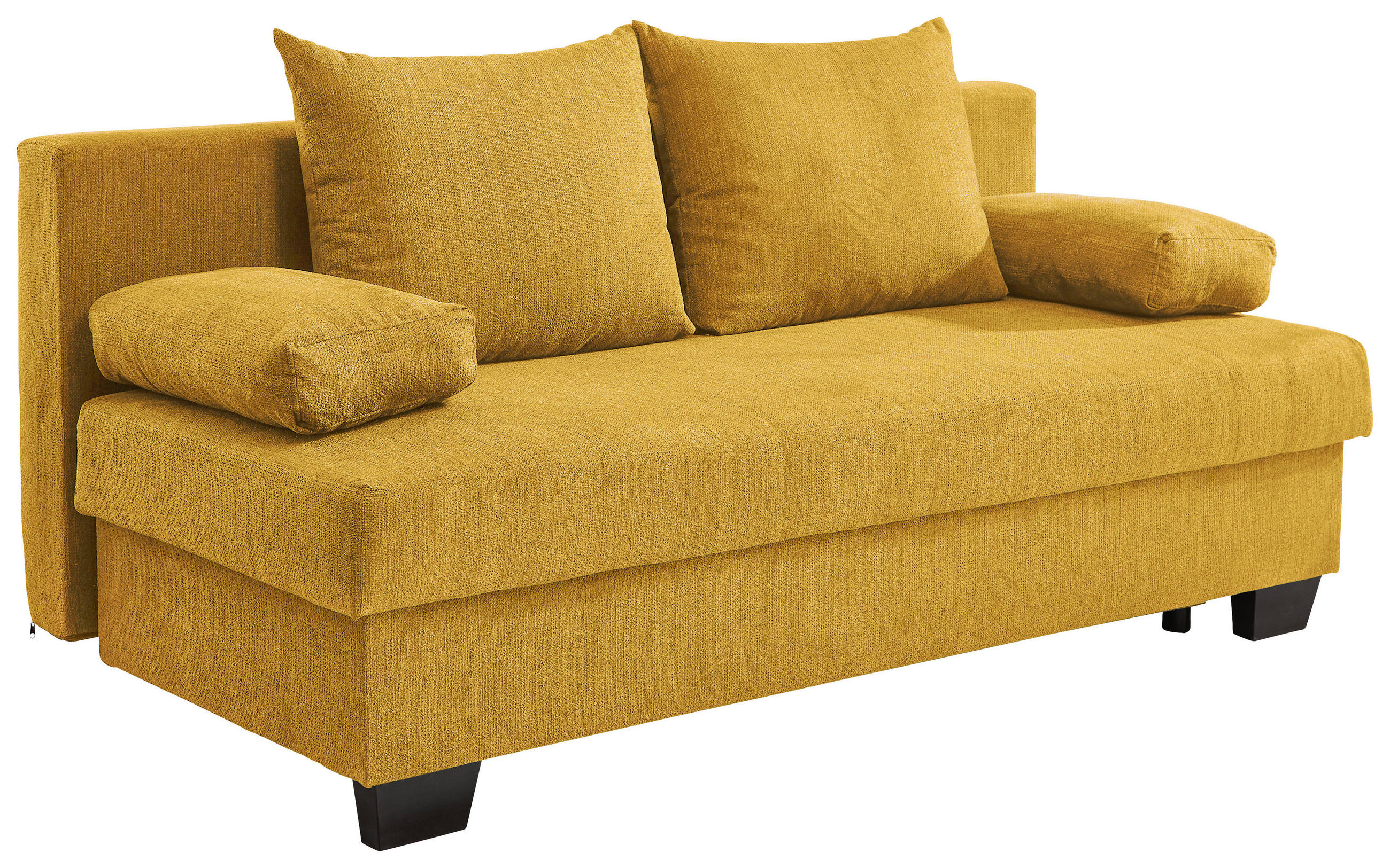 SCHLAFSOFA Flachgewebe Gelb  - Gelb, KONVENTIONELL, Holz/Textil (200/88/102cm) - Xora