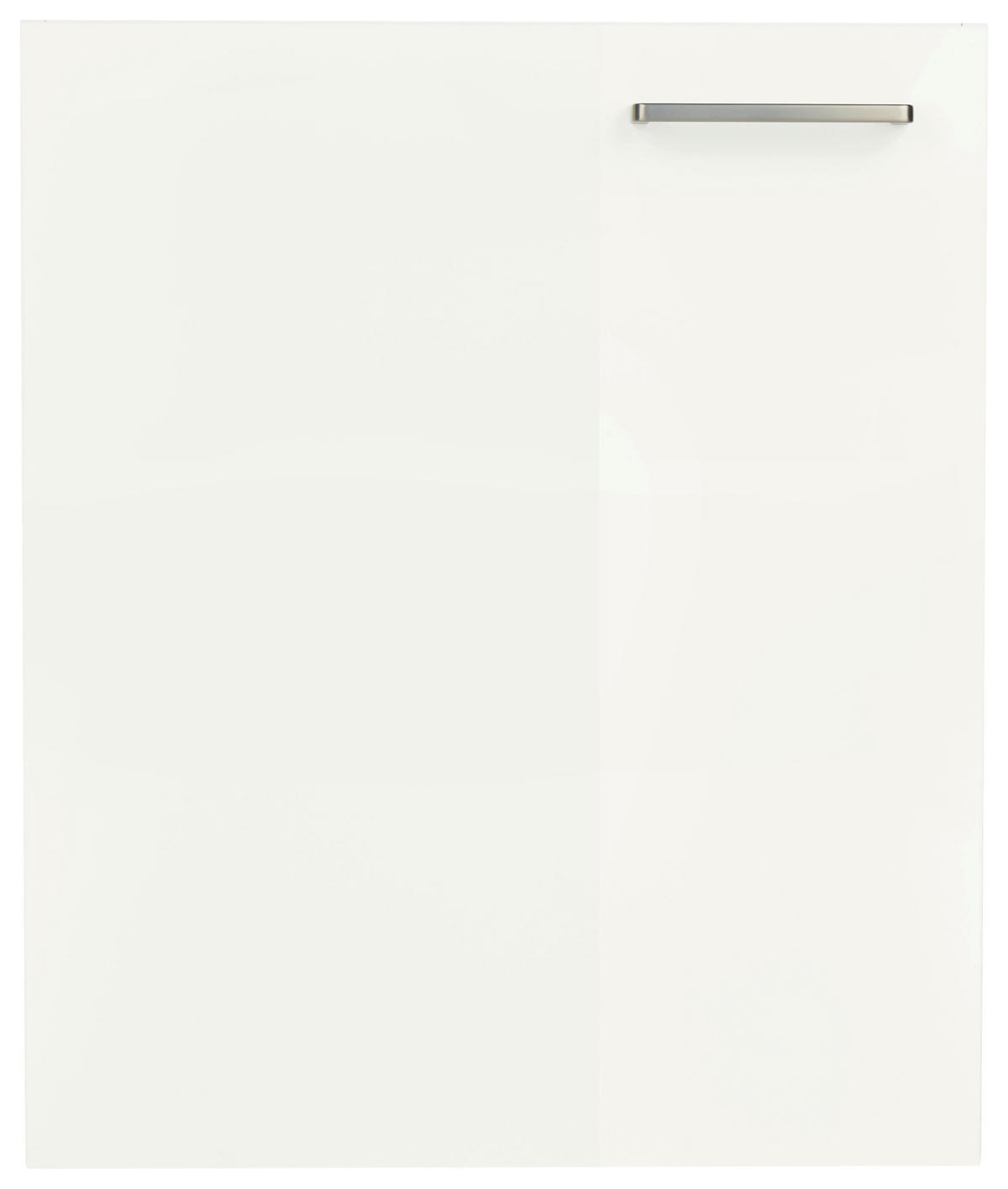 KÜCHENSCHRANKFRONT 60/72/1,9 cm  in Weiß Hochglanz  - Edelstahlfarben/Weiß Hochglanz, MODERN, Holzwerkstoff/Metall (60/72/1,9cm) - Nobilia